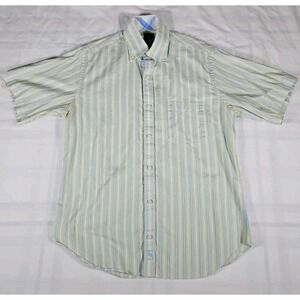 Tailorbyrd Short Sleeve Button Down Mens Shirt‎ Medium Striped